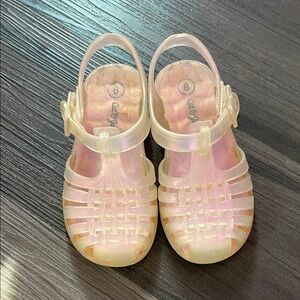🥥HOLD🥥Clear Jellies, Cat & Jack Iridescent Clear Pink Jelly Sandals